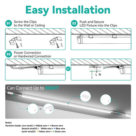 Veriligt ceiling-mount installation offers even, shadow-free illumination.
