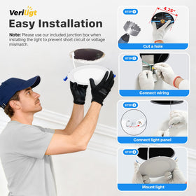 Veriligt easy-installation canless design fits in tight ceilings.