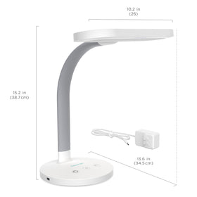 Three color temperatures and seven brightness levels for versatile lighting.