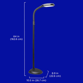 Verilux SmartLight reading scene showing ideal setup for books