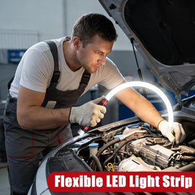VERNILLA bendable mechanic light in three modes for versatile work lighting.
