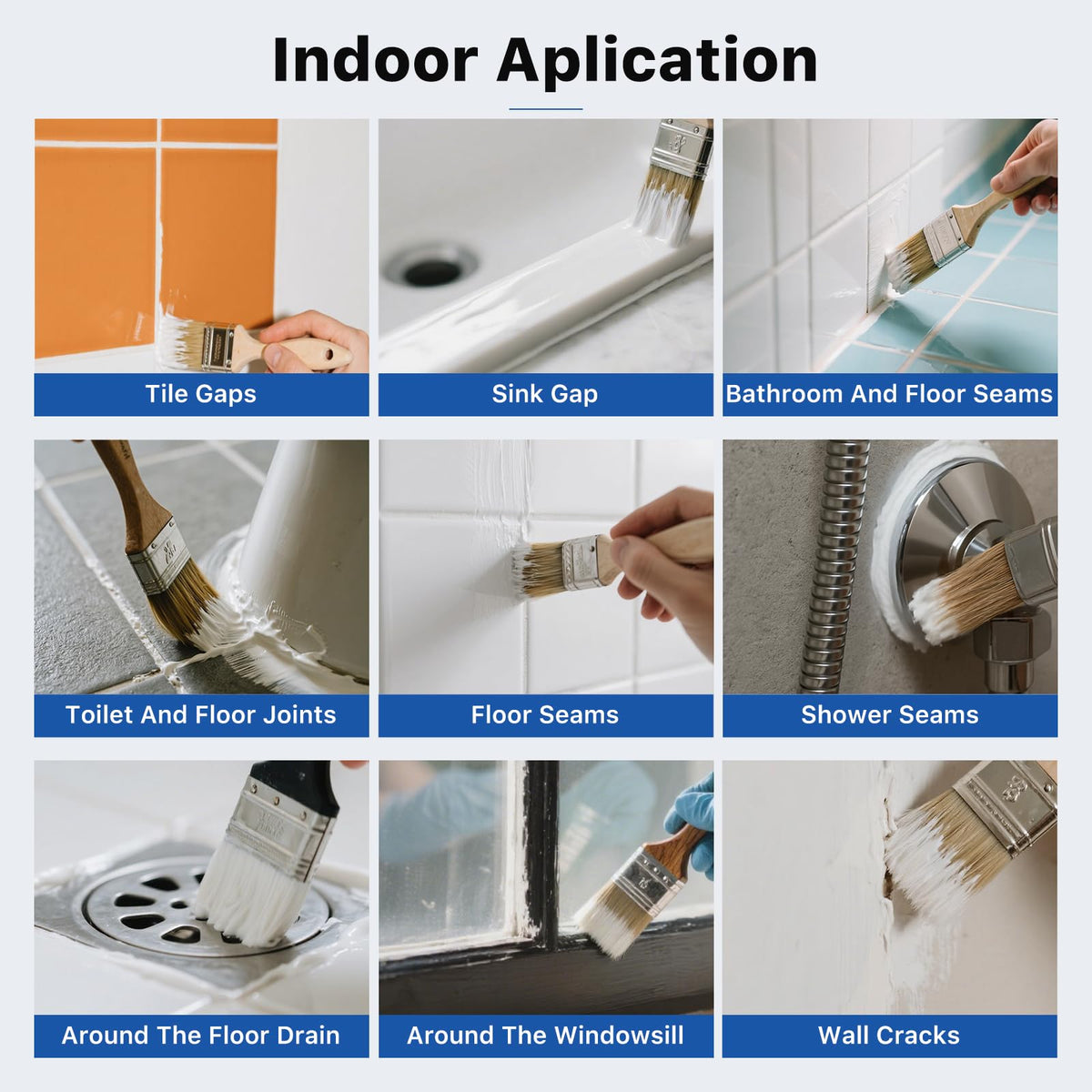 Verny sealant adheres to tiles and cement to prevent leaks