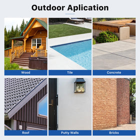 Verny outdoor sealant protecting roof and fence surfaces