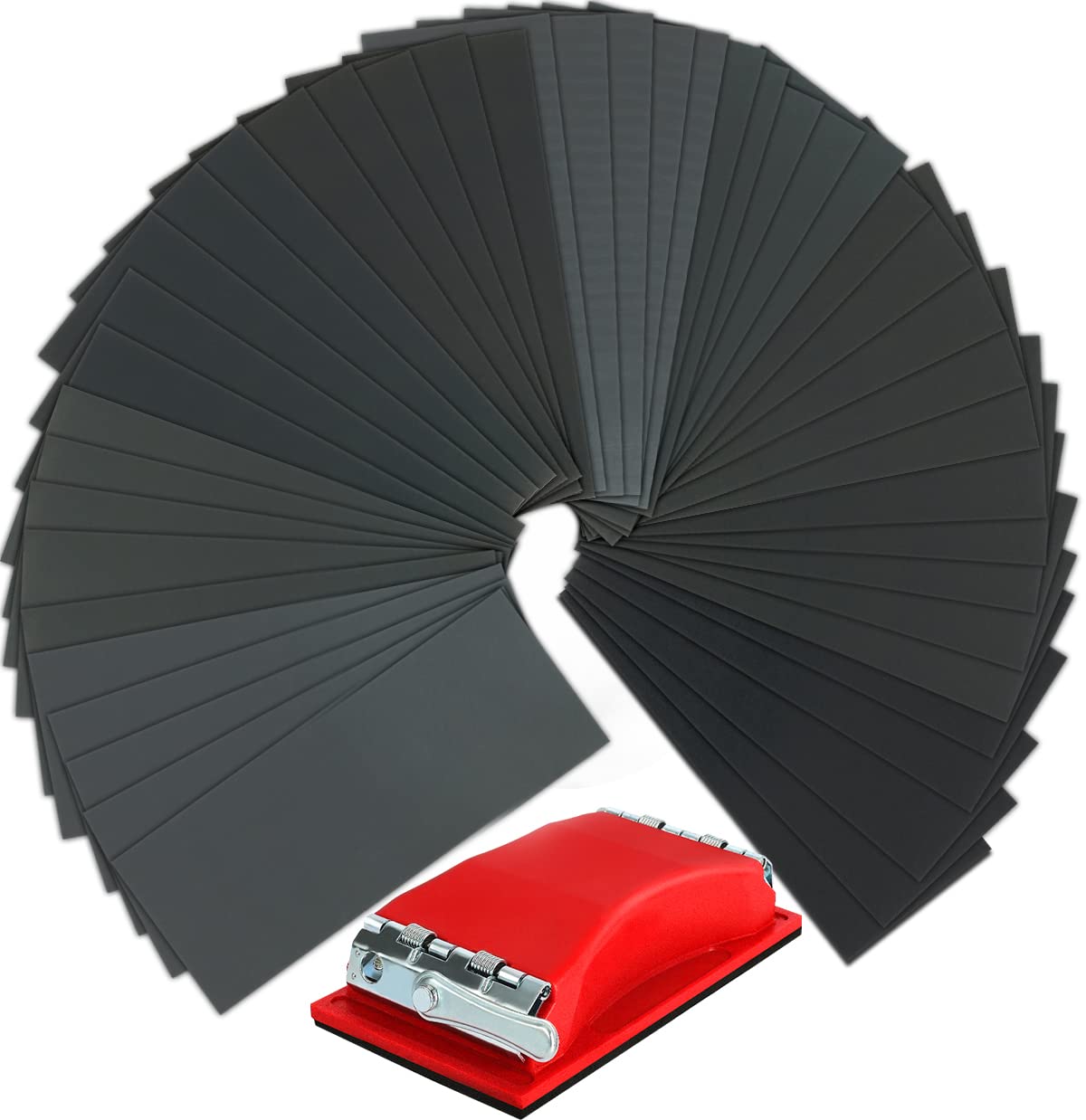 VERONES 90-piece sandpaper set with mixed grits for versatile prep and smoothing tasks