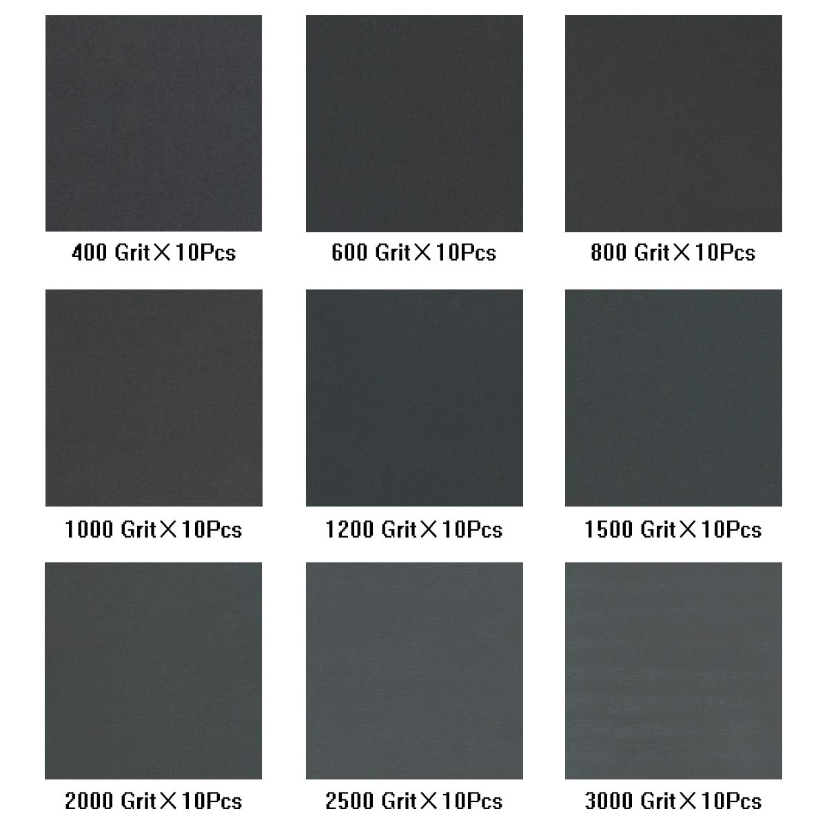 VERONES sandpaper sheets 9x3.6 inches for large surface coverage
