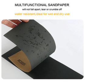 VERONES wet-dry sandpaper suitable for both water-assisted and dry sanding
