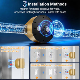 VerRon 3CCT dimmable wall sconces for flexible mood lighting.