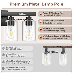 VerRon E26 heat resistant sockets support dimmable bulbs for mood lighting
