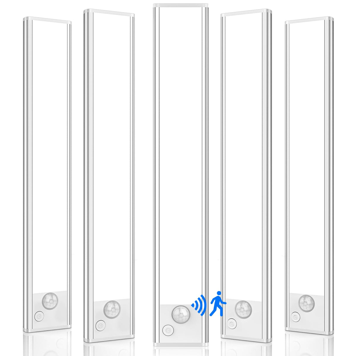 VerRon 5-pack under-cabinet lighting with magnet mount for quick tool-free installation