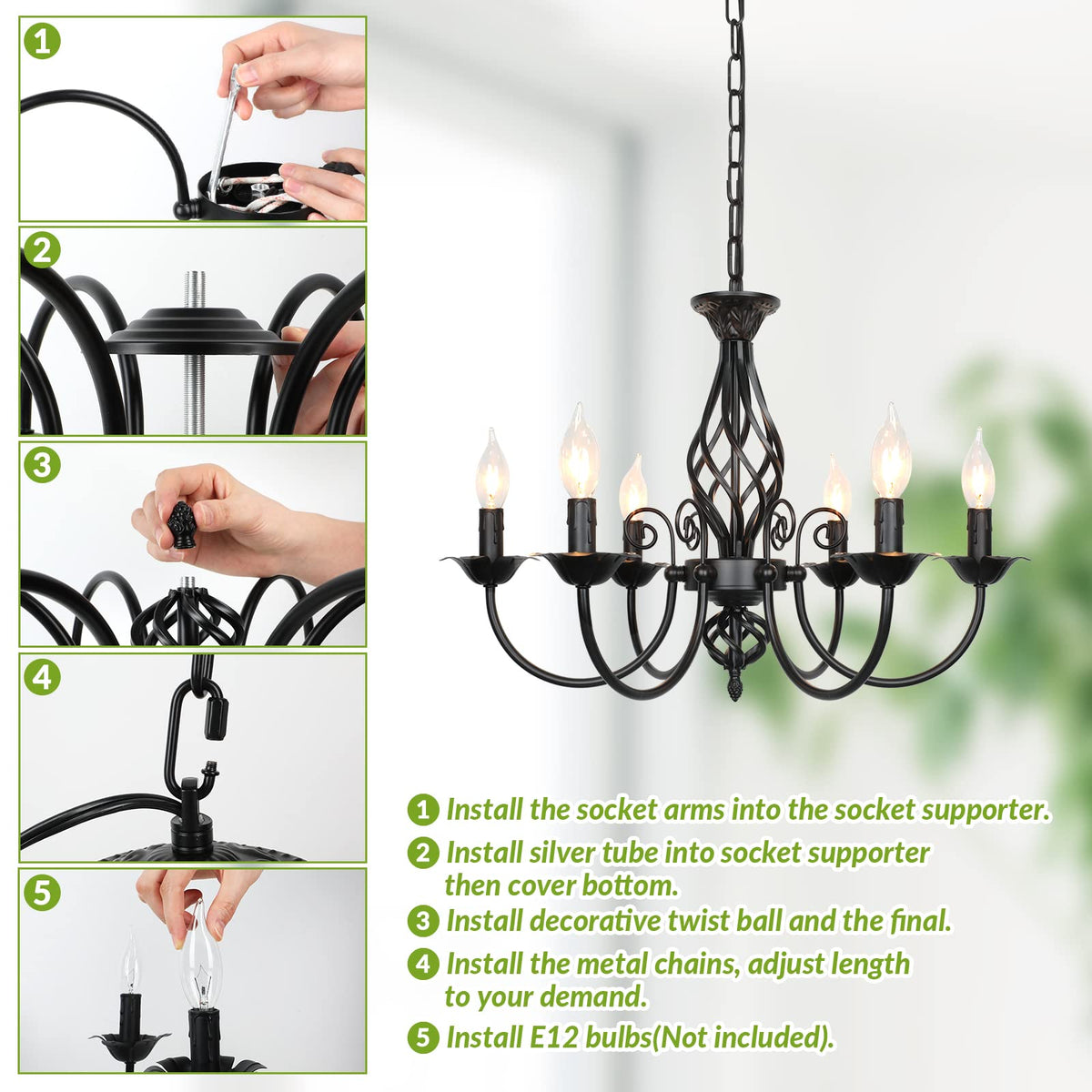 VerRon hanging light brightens bedrooms and living rooms with a timeless silhouette.