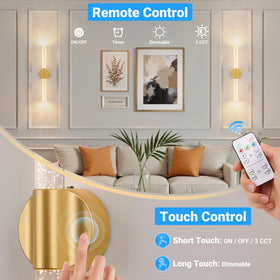VerRon remote and touch control for easy dimming and scheduling.