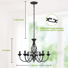 VerRon rustic kitchen ceiling light adds character to dining and prep areas.