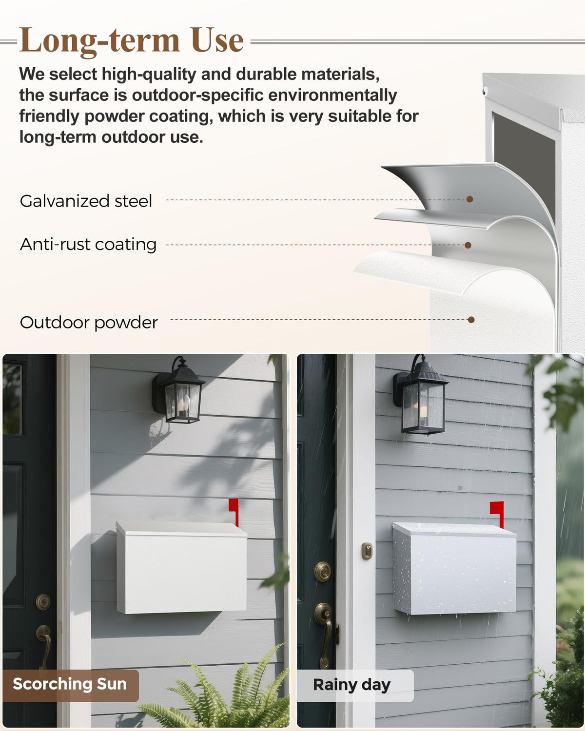 VERSASKY matte white finish complements any exterior home style.