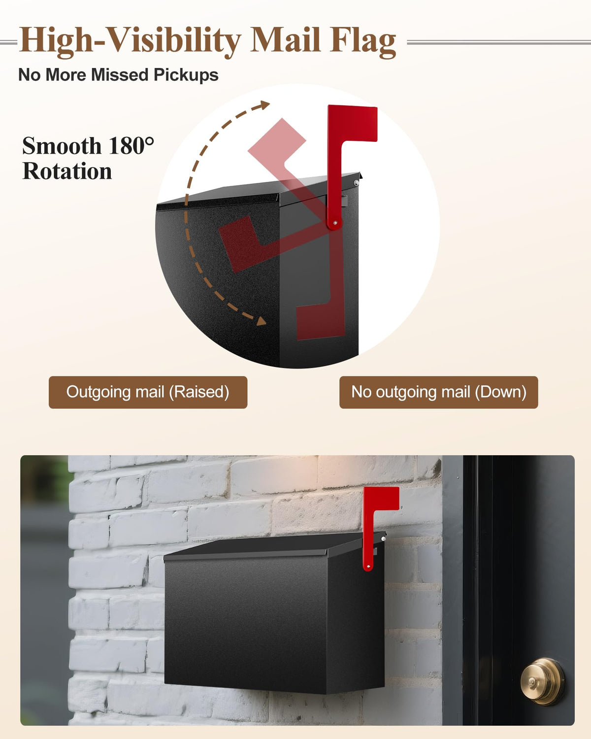 VERSASKY size-dimension view reveals generous capacity for bulky mail