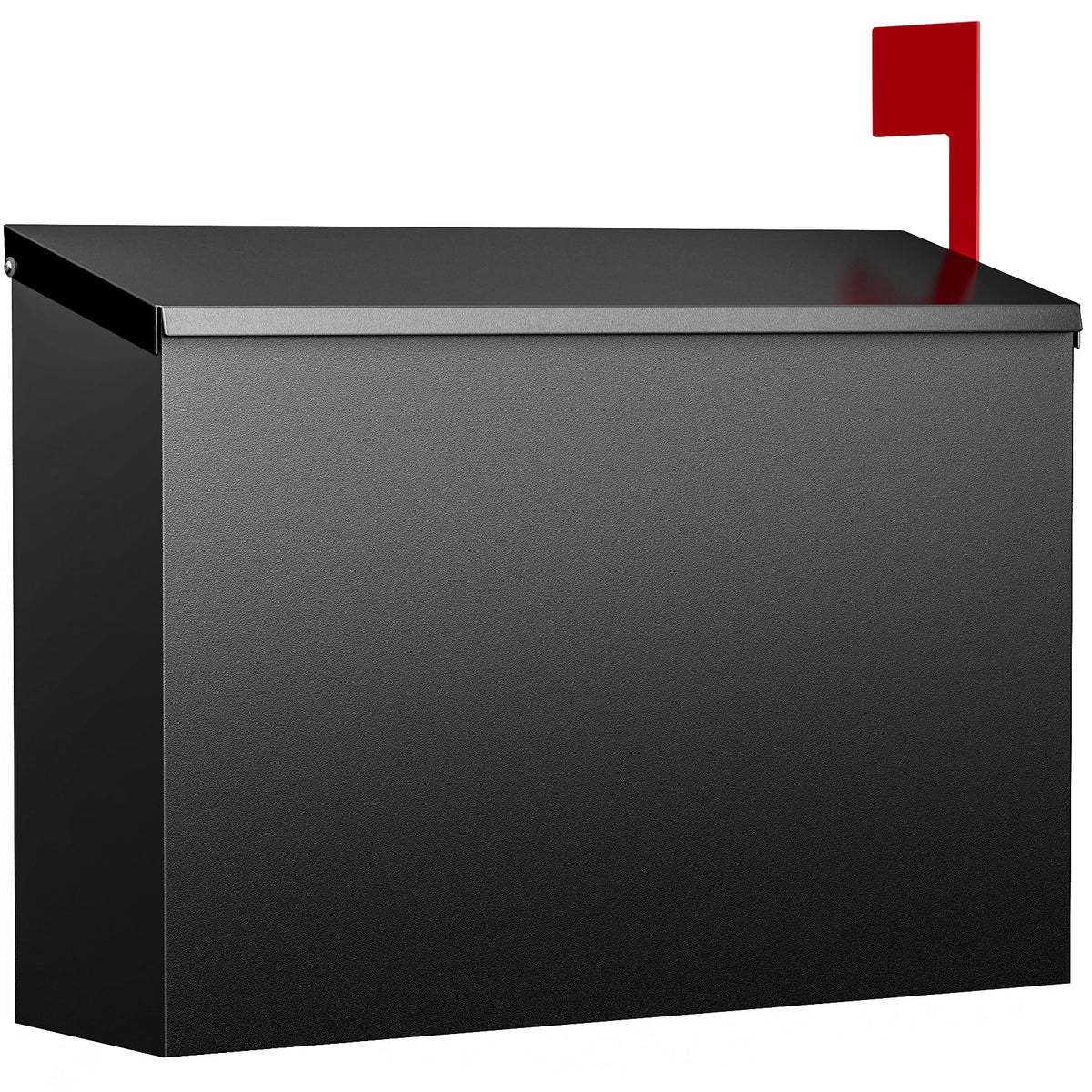 VERSASKY wall-mount mailbox front view shows durable galvanized steel for outdoor use