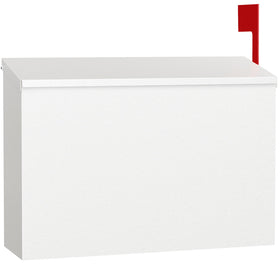 VERSASKY wall-mount mailbox outside with durable galvanized steel for outdoor use.