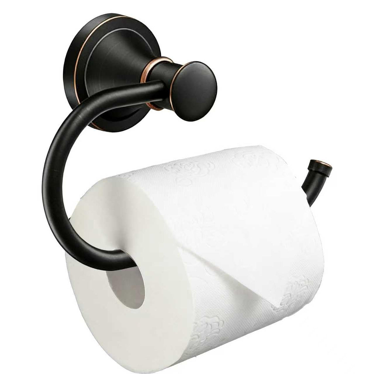 VerveoGemdy wall mounted oil rubbed bronze toilet paper holder with durable finish.