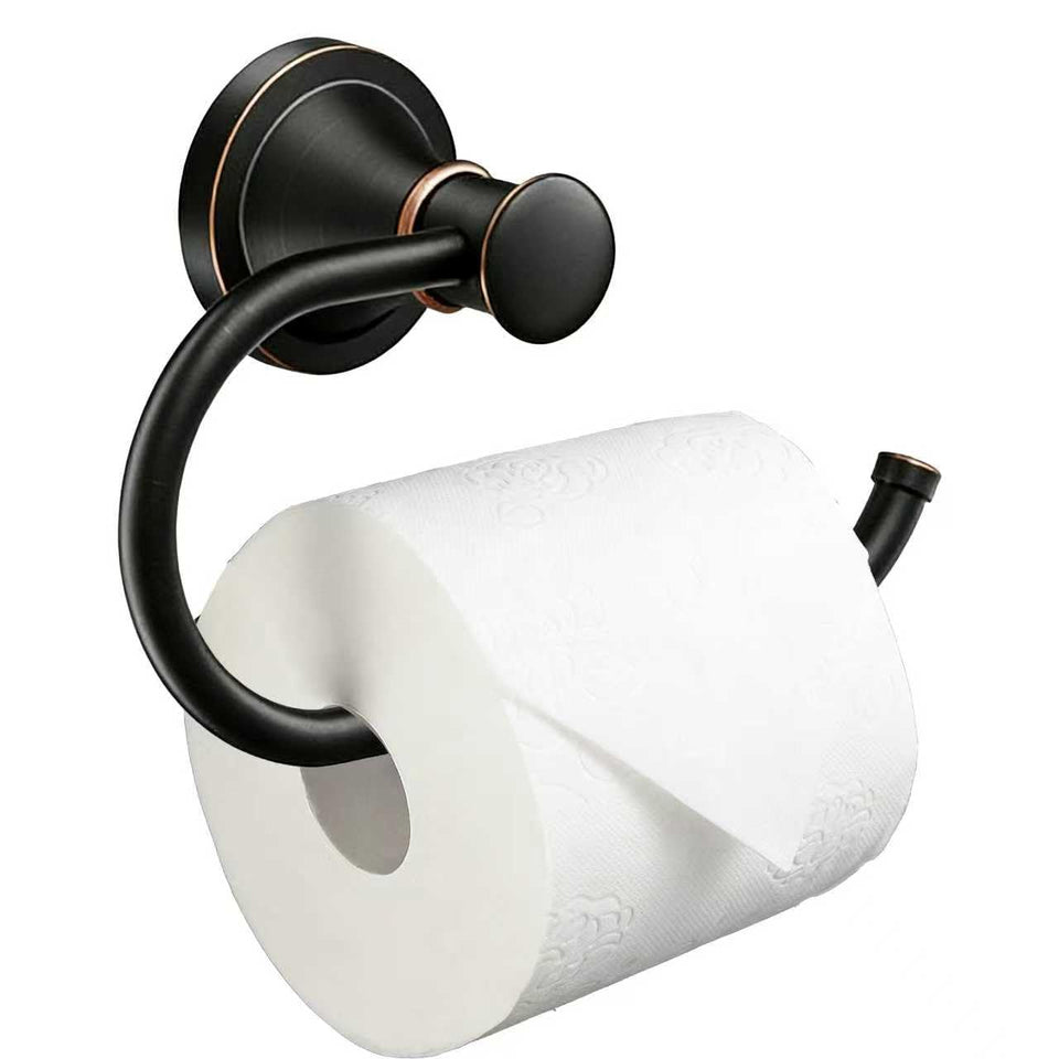 VerveoGemdy wall mounted oil rubbed bronze toilet paper holder with durable finish.