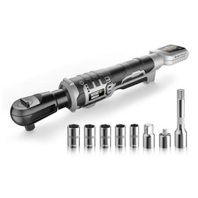 VerveWave 3/8-inch cordless ratchet wrench body with ergonomic grip for tight engine compartments