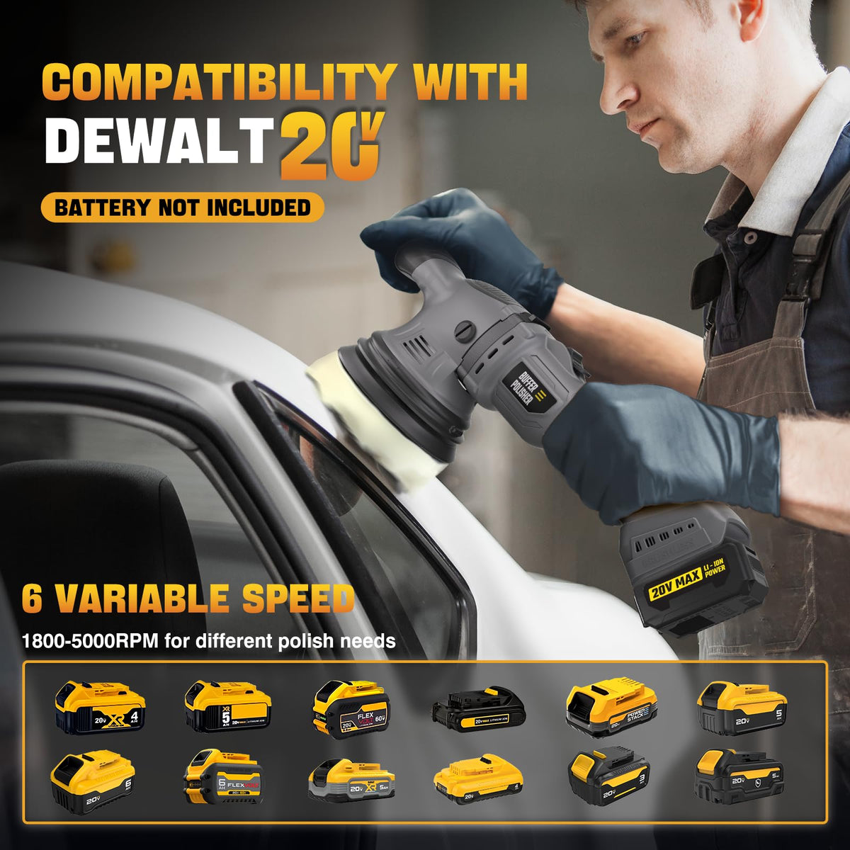 VERVEWAVE 6-inch polishing pad set for flawless vehicle finishes.