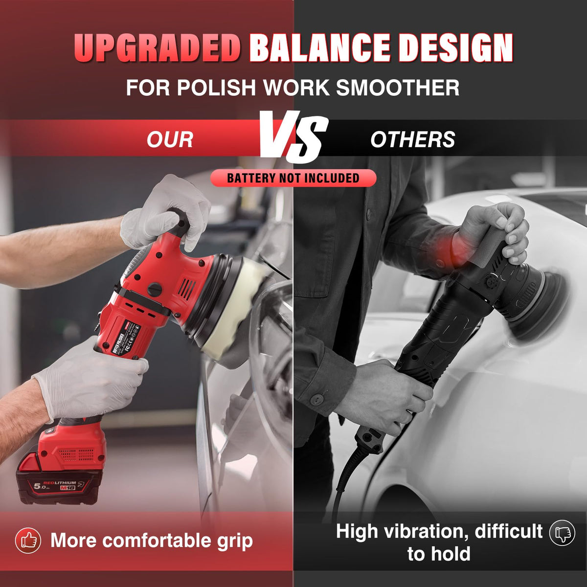 VERVEWAVE 6-speed control lets you tailor waxing, polishing, or defect removal.