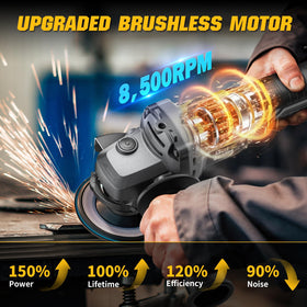 VERVEWAVE grinder with brushless motor highlighting efficiency and longevity