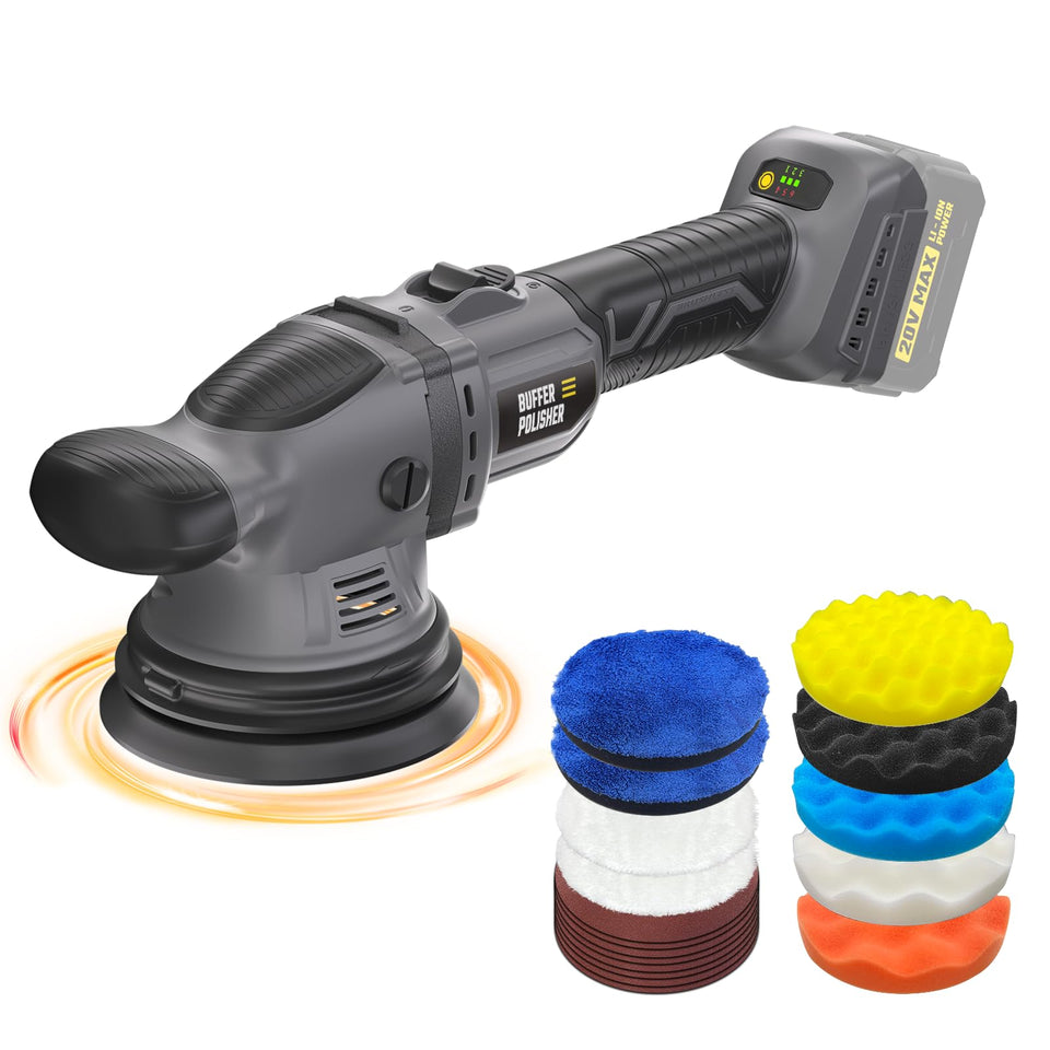 VERVEWAVE cordless buffer polisher for smooth, professional car finishes.