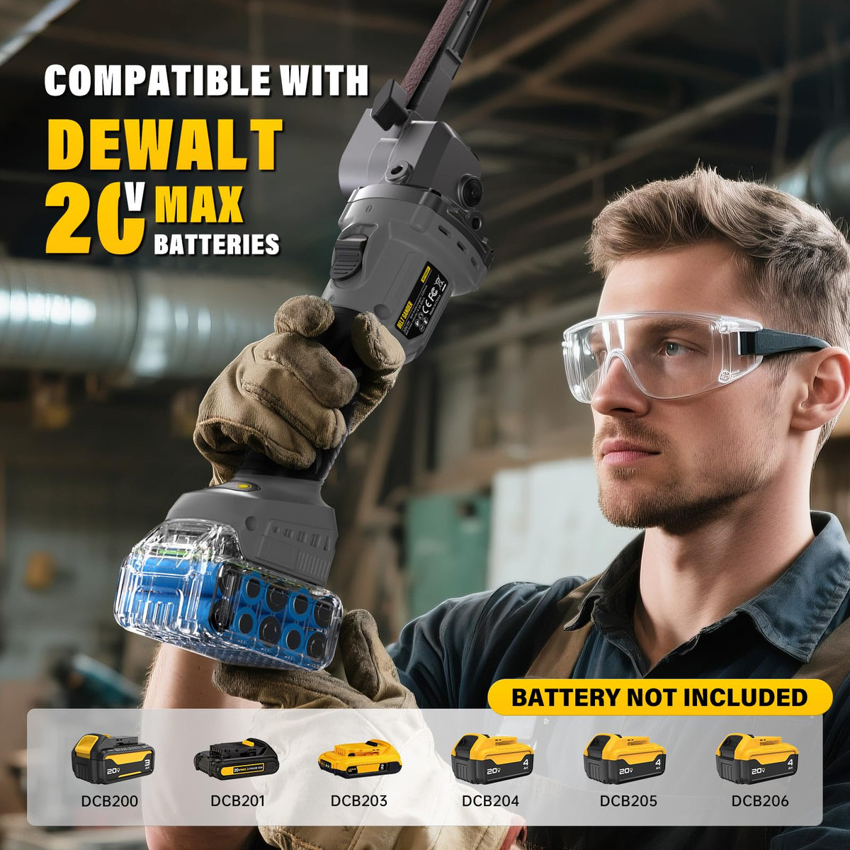 VERVEWAVE brushless motor delivers high performance for rapid wood and metal sanding.