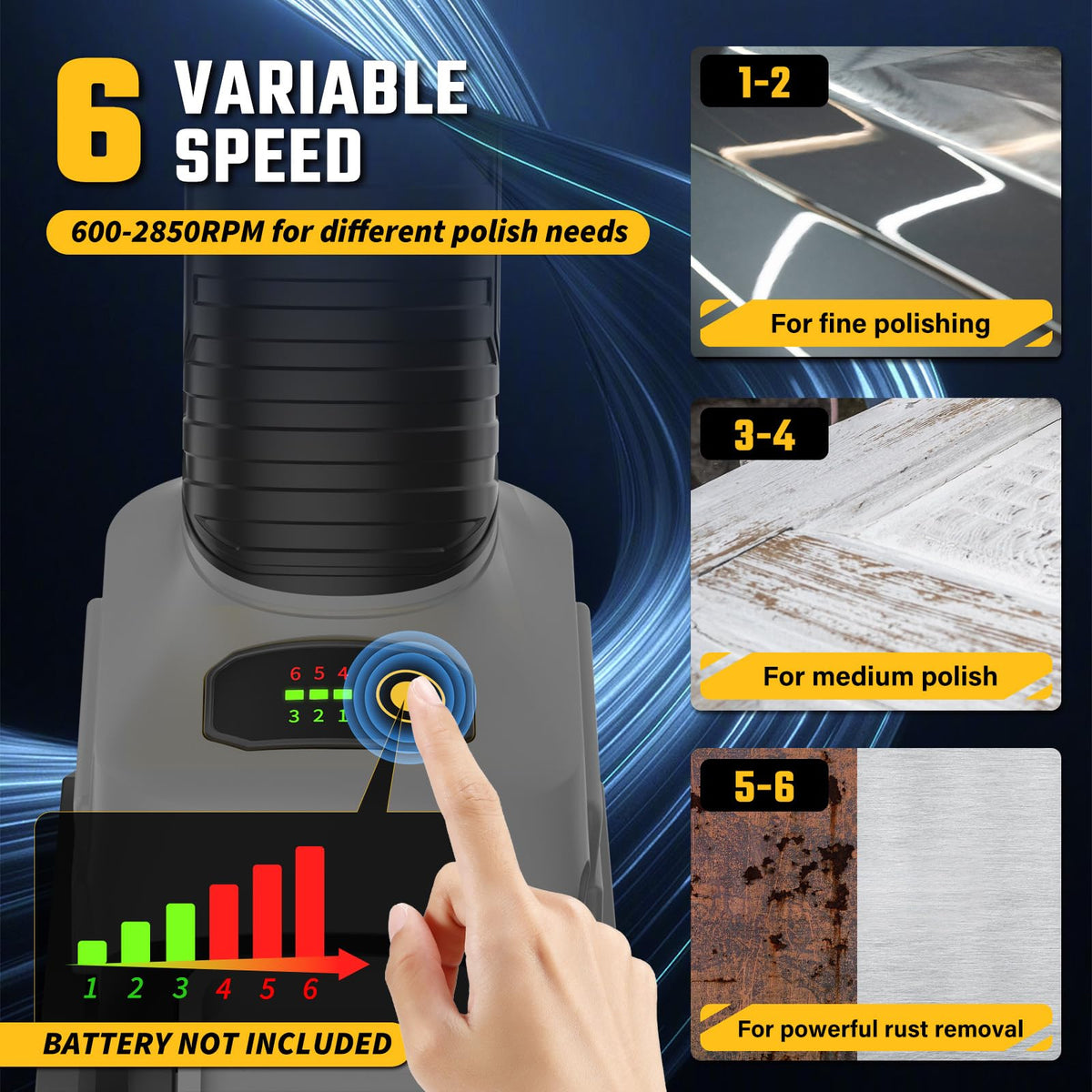 VERVEWAVE dust hood and thick cover minimize debris during work