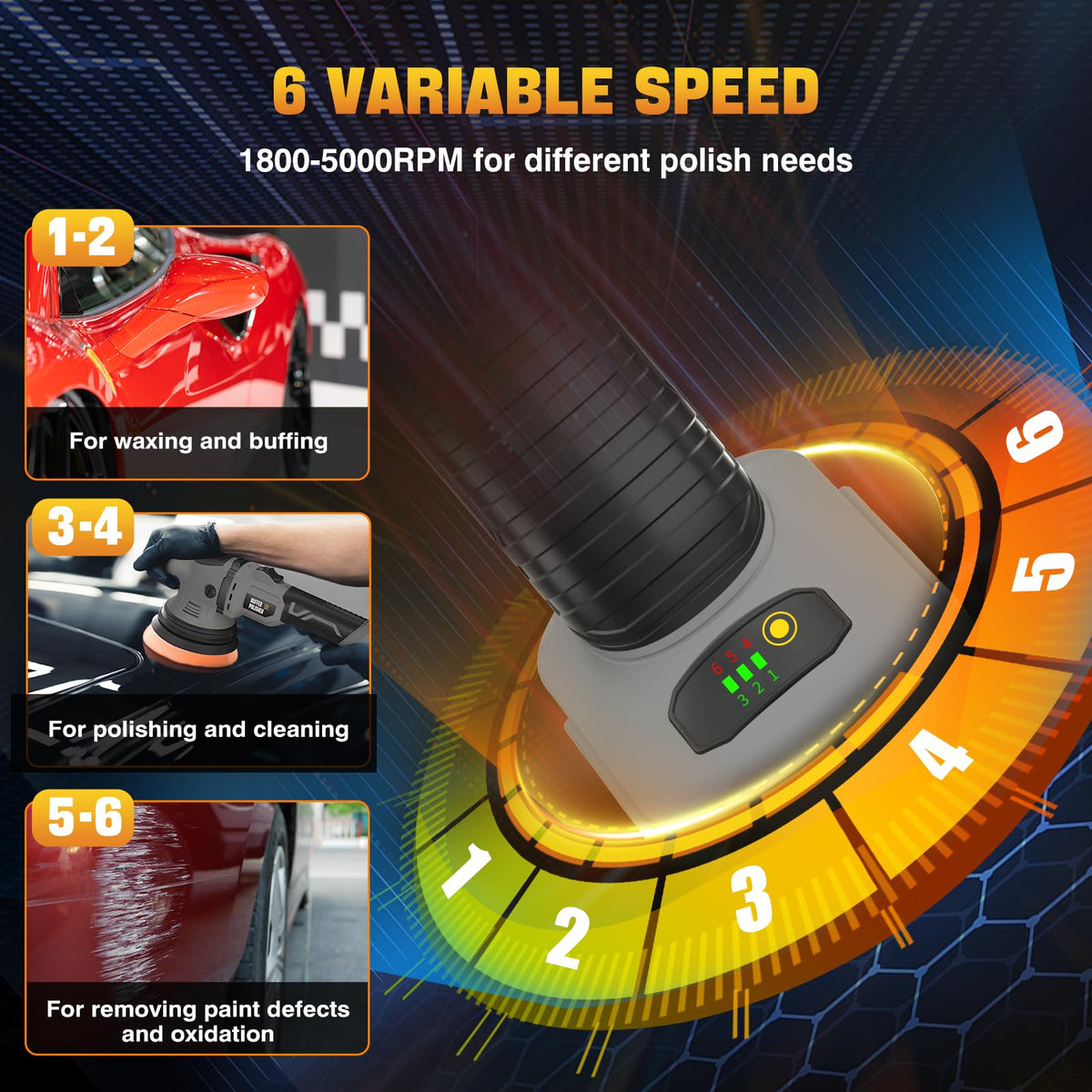 VERVEWAVE foam polishing pads for smooth, even wax application.