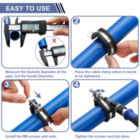 Vesmikit easy-installation with R-shaped design simplifies mounting and adjustments