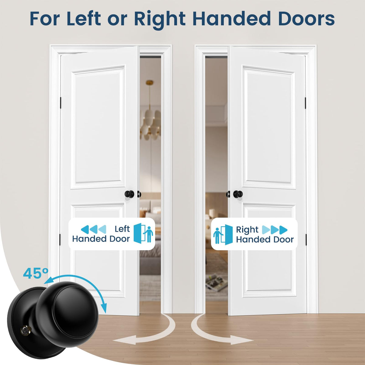 Vesmikit anti-sawing security bolt for interior doors.