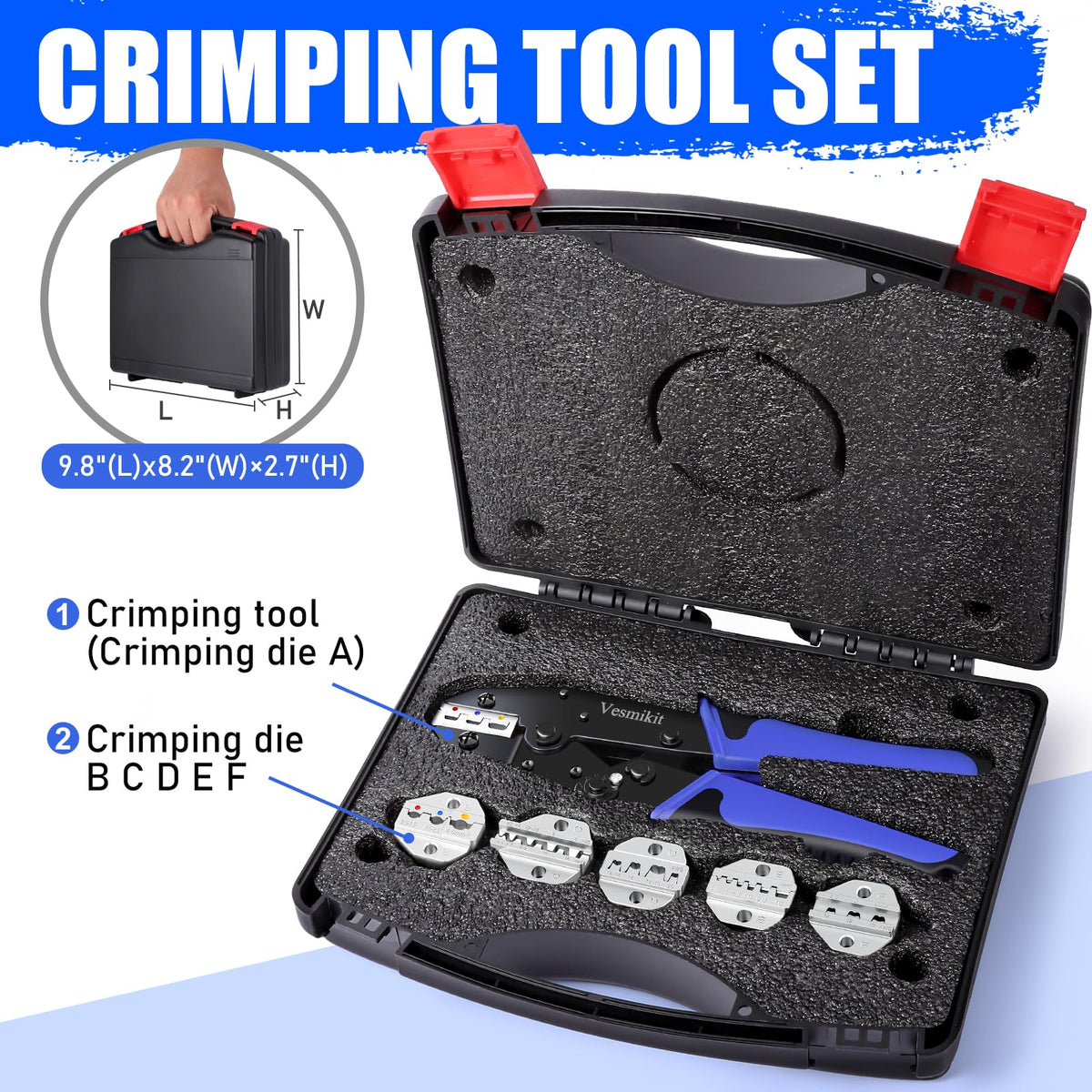 Vesmikit ratcheting crimp tool delivers smooth action and secure terminals
