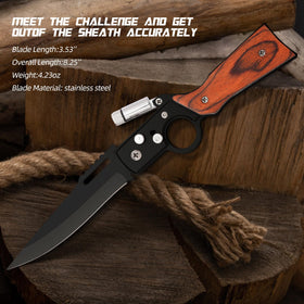 VESON-LON AK47 folding knife one-handed opening for quick outdoor tasks.