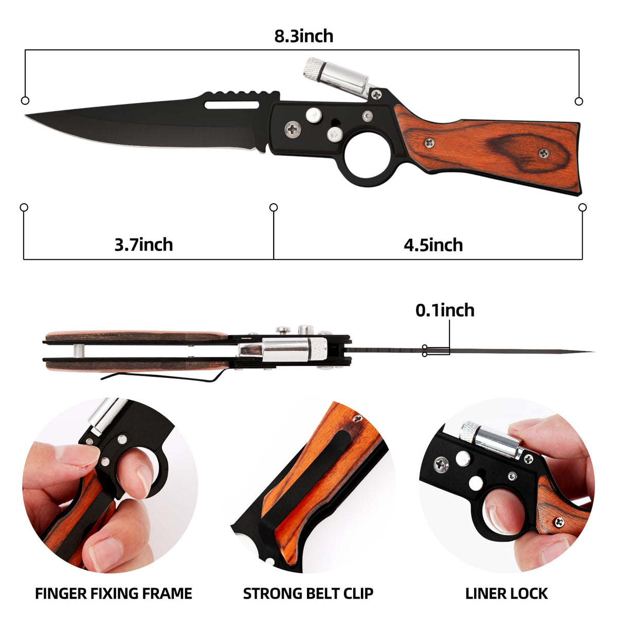 VESON-LON wooden-handle detail highlighting comfortable grip.