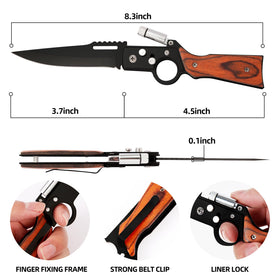 VESON-LON wooden-handle detail highlighting comfortable grip.