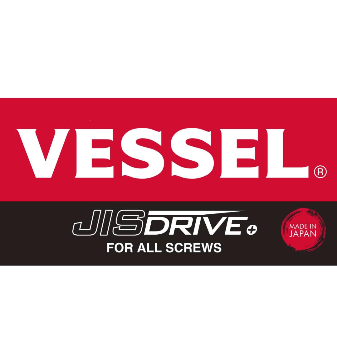 VESSEL Armor Grip screwdriver nickel-plated magnetized tip resists corrosion.