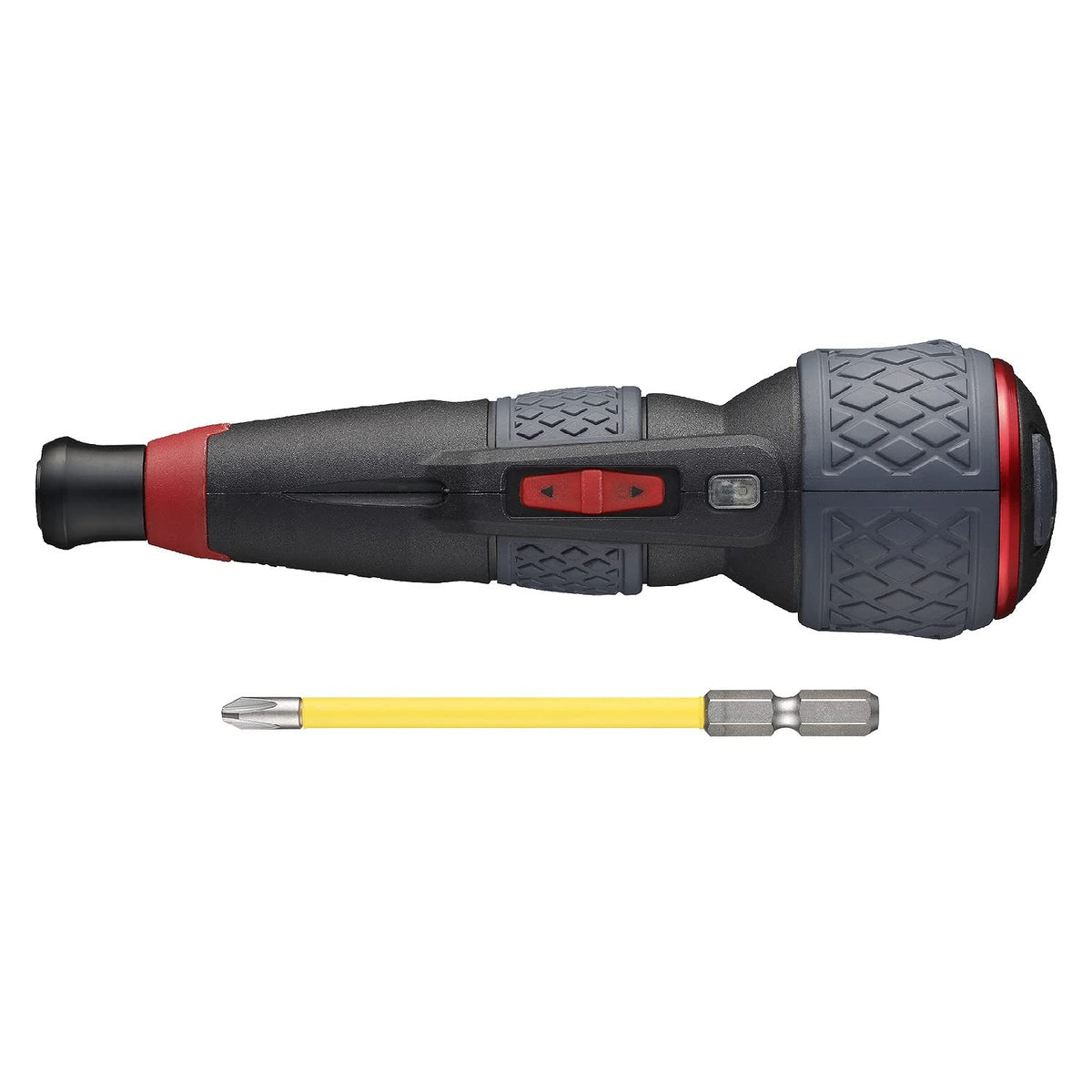 VESSEL Electric Ball Grip Screwdriver shown with 3-stage mode switch for versatile tightening.