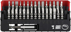 VESSEL Impact Ball torsion bit slide case keeps bits organized.