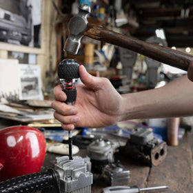 VESSEL Impact & Out Screwdriver screw removal bit targets damaged screws effectively