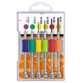 VESSEL TD-56S precision screwdriver set in clear portable box