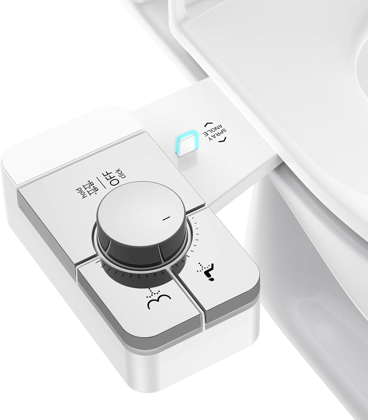Vestomeli upgrade bidet attachment with adjustable angle for personalized cleansing.
