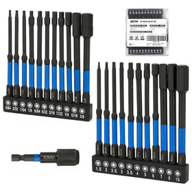 VESTTIO 23-piece hex bit set in a portable case for versatile screwdriving tasks