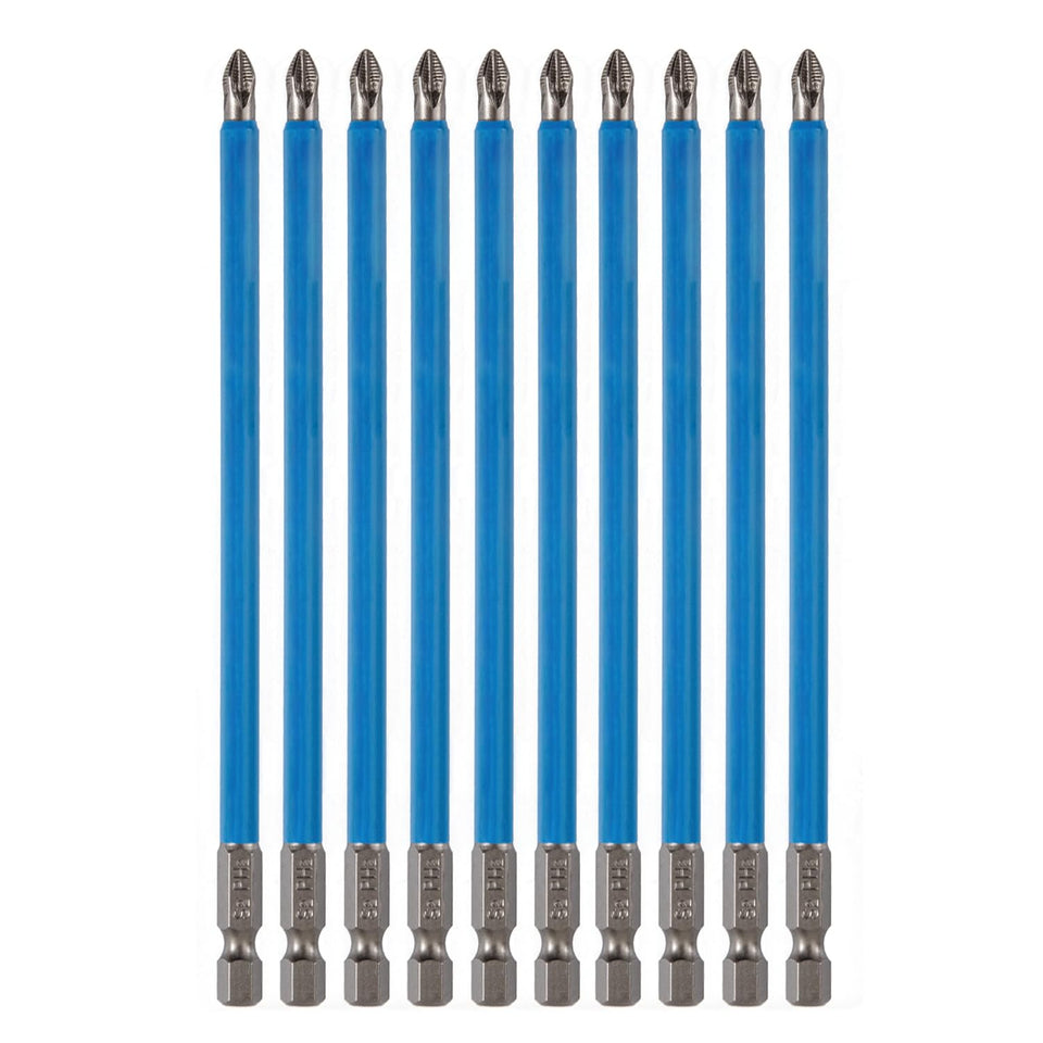 VESTTIO anti-slip PH2 bit set provides stable grip for quick screw driving.