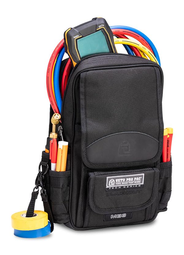 Veto Pro Pac MB3 Blackout close-up material reveals tough, weather-ready exterior.