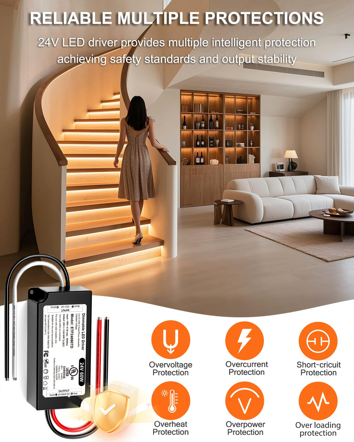 VEURCHY dimmable driver delivers quiet operation and steady lighting