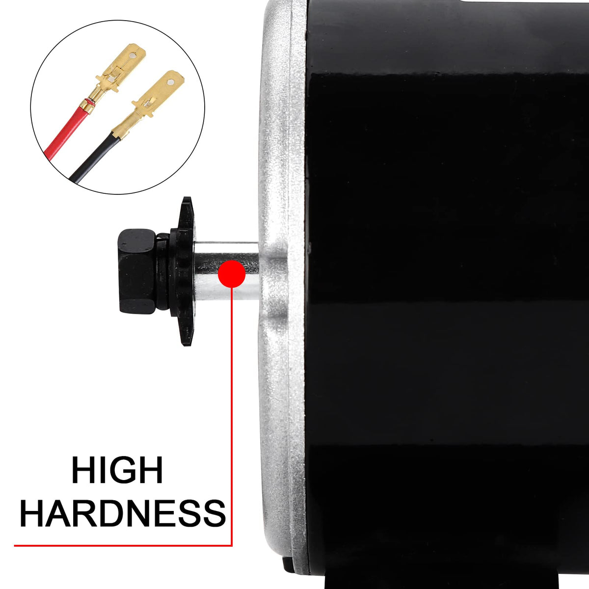 Vevitts reversible wiring motor allows rotation direction change by wiring.