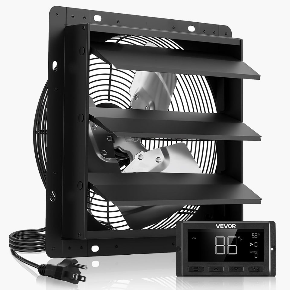VEVOR 10-inch wall-mounted exhaust fan main unit for attic ventilation and air freshness