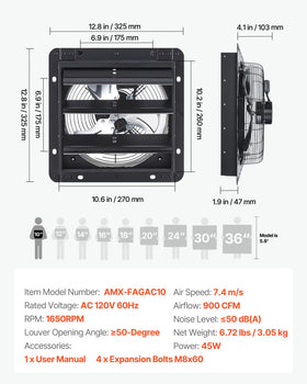 VEVOR wall-mounted unit promotes air exchange and cooling on hot days