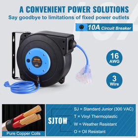VEVOR 10A circuit breaker protects tools and prevents overload.